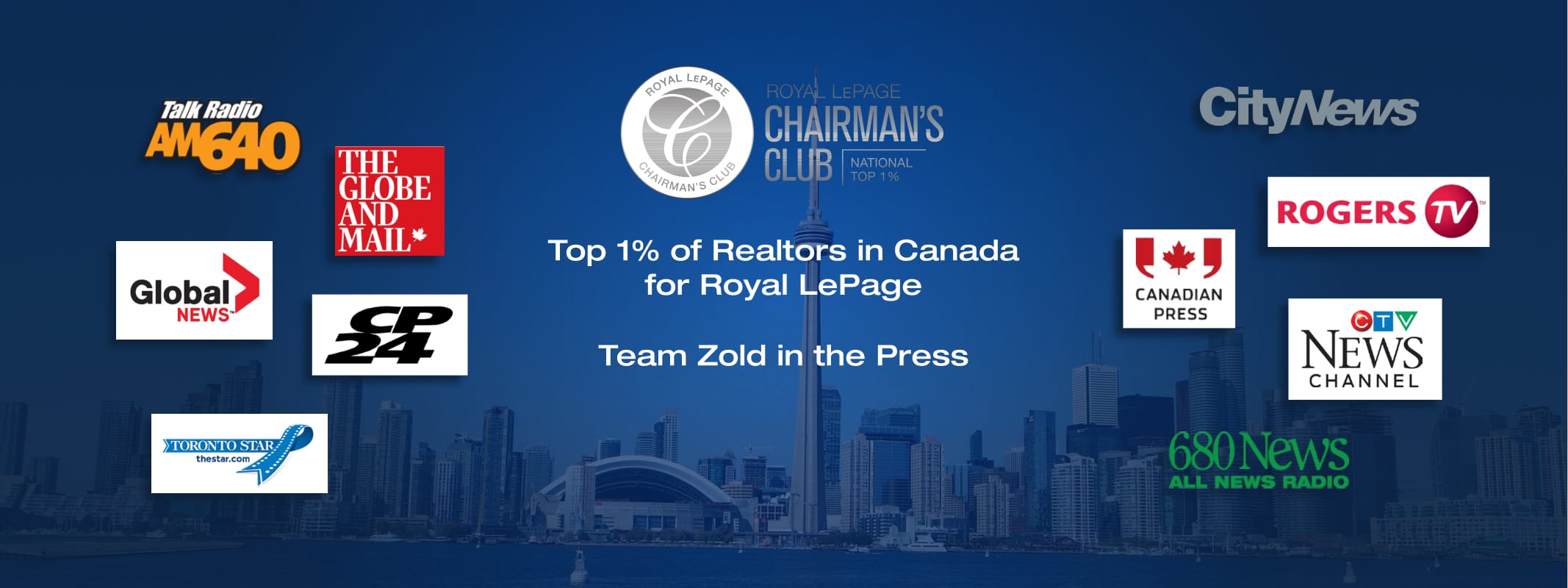 Top 1% of Realtors in Canada for Royal LePage, Team Zold